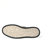 Dolce & Gabbana Black Croc Exotic Leather Sneakers Shoes