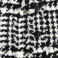 Dolce & Gabbana Black White Houndstooth Trench Coat Jacket