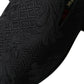 Dolce & Gabbana Black Brocade Men Slip On Loafer Dress Shoes