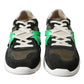 Dolce & Gabbana Multicolor Leather Suede Low Top Sneakers Shoes