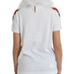 Dolce & Gabbana White Cotton Christmas Sequin Fur T-shirt