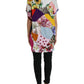 Dolce & Gabbana Multicolor Patchwork Cotton Silk Blouse Top