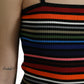 Dolce & Gabbana Multicolor Stripes Spaghetti Strap Tank Top