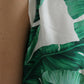 Dolce & Gabbana White Banana Leaf Print Crew Neck Tank Top