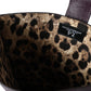 Dolce & Gabbana Dark Brown Leather Logo Plaque Cover Sleeve Tablet Case