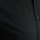 Dolce & Gabbana Black Cotton Men Formal GOLD Dress Shirt