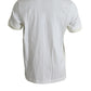 Dolce & Gabbana White Cotton Pocket Short Sleeves T-shirt