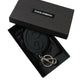 Dolce & Gabbana Black Rubber DG Logo Silver Brass Metal Keyring Keychain