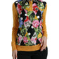 Dolce & Gabbana Multicolor Patchwork Cashmere Henley Sweater