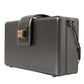 Dolce & Gabbana Metallic Gray Calfskin Leather DG BOX Shoulder Bag