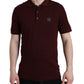Dolce & Gabbana Maroon Collared Short Sleeves Polo T-shirt