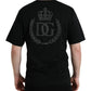 Dolce & Gabbana Black Logo Embossed Crew Neck Short Sleeves T-shirt