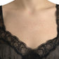 Dolce & Gabbana Black Silk Pleated Lace Chiffon Mini Dress