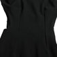 Dolce & Gabbana Black Sheath Halter Sleeveless Midi Dress