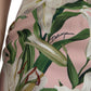 Dolce & Gabbana Pink Lily Viscose Sheath Stretch Mini Dress