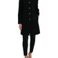 Dolce & Gabbana Black Floral Wool Button Embellished Jacket