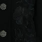 Dolce & Gabbana Black Floral Wool Button Embellished Jacket