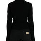 Dolce & Gabbana Black Viscose Single Breasted Blazer Jacket