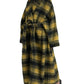Dolce & Gabbana Yellow Checkered Long Sleeve Coat Jacket