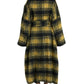 Dolce & Gabbana Yellow Checkered Long Sleeve Coat Jacket