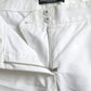 Dolce & Gabbana White Cut Out Cotton Mid Waist Cropped Pants