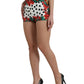 Dolce & Gabbana Multicolor Floral Polka Dot Hot Pants Shorts