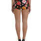 Dolce & Gabbana Multicolor Floral Polka Dot Hot Pants Shorts