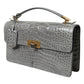 Balenciaga Gray Exotic Leather Medium Shoulder Hand Purse Bag