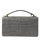 Balenciaga Gray Exotic Leather Medium Shoulder Hand Purse Bag