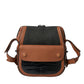 Balenciaga Black Brown Exotic Skin Leather Vertical Crossbody Purse Bag