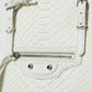 Balenciaga White Yellow Exotic Skin Leather Shopping Tote PAPIER Bag