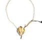 Dolce & Gabbana Gold Brass Crystal Pearl Tree Pendant Charm Necklace