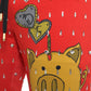 Dolce & Gabbana Red Year Of The Pig Jogger Sweatpants Pants