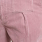 Dolce & Gabbana Pink Corduroy Cotton Stretch Skinny Cargo Jeans