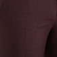 Dolce & Gabbana Maroon Wool Men Slim Fit Dress Pants