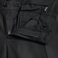 Dolce & Gabbana Black Wool Silk Skinny Dress Pants