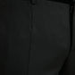 Dolce & Gabbana Black Silk Men Skinny Dress Pants