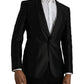 Dolce & Gabbana Black MARTINI Single Breasted Coat Blazer