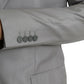 Dolce & Gabbana Gray Wool Peak Single Breasted Coat Blazer