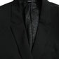 Dolce & Gabbana Blue MARTINI Shawl Single Breasted Blazer