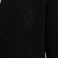 Dolce & Gabbana Black Wool Notch Single Breasted Coat Blazer