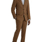 Prada Brown Cashmere 2 Piece Single Breasted Suit