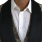 Dolce & Gabbana Brown Floral Jacquard Formal 3 Piece Suit