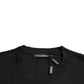 Dolce & Gabbana Black With Love Always Crew Neck Top T-shirt