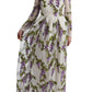 Dolce & Gabbana White Floral Embroidered Maxi Dress