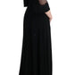 Dolce & Gabbana Black Stretch Shift Long Maxi Dress