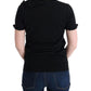 MARGHI LO' Black 100% Lana Wool Top Blouse T-shirt