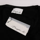 MARGHI LO' Black 100% Lana Wool Top Blouse T-shirt