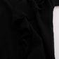 MARGHI LO' Black 100% Lana Wool Top Blouse T-shirt