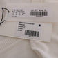 MARGHI LO' White 100% Lana Wool Top Blouse T-shirt